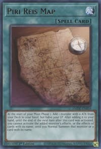 Piri Reis Map - Amazing Defenders - YuGiOh card