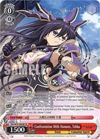 Confrontation With Humans, Tohka (SP) (Silver Signature) - Date A Live - Weiss Schwarz card