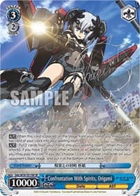 Confrontation With Spirits, Origami (SP) (Silver Signature) - Date A Live - Weiss Schwarz card