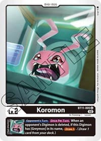 Koromon - Dimensional Phase - Digimon Card Game card