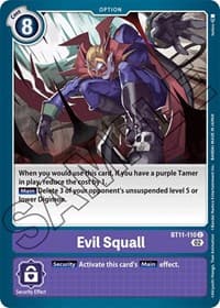 Evil Squall - Dimensional Phase - Digimon Card Game card