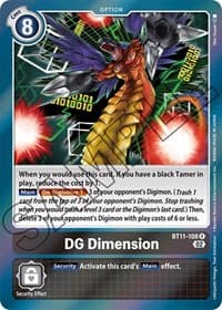 DG Dimension - Dimensional Phase - Digimon Card Game card