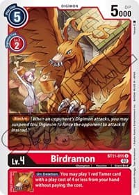 Birdramon - Dimensional Phase - Digimon Card Game card