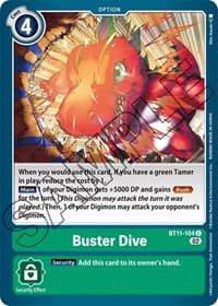 Buster Dive - Dimensional Phase - Digimon Card Game card