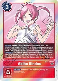 Akiho Rindou - Dimensional Phase - Digimon Card Game card