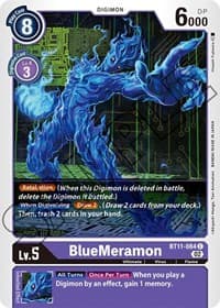 BlueMeramon - Dimensional Phase - Digimon Card Game card