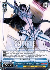 Clear Resolution, Satsuki - KILL la KILL Power Up Set - Weiss Schwarz card