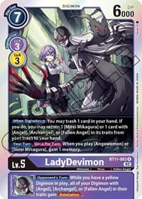 LadyDevimon - Dimensional Phase - Digimon Card Game card