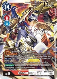 Shoutmon X7 - Dimensional Phase - Digimon Card Game card