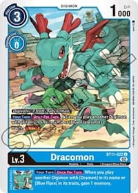 Dracomon - Dimensional Phase - Digimon Card Game card