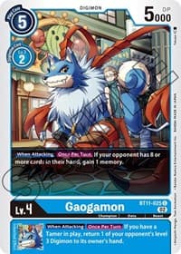 Gaogamon - Dimensional Phase - Digimon Card Game card