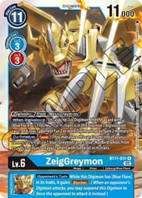 ZeigGreymon - Dimensional Phase - Digimon Card Game card