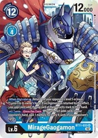 MirageGaogamon - Dimensional Phase - Digimon Card Game card