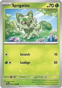 Sprigatito - 013/198 (Mirage Holo) - Miscellaneous Cards & Products - Pokemon card