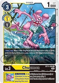 Chuumon - Dimensional Phase - Digimon Card Game card