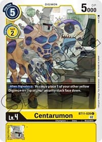 Centarumon - Dimensional Phase - Digimon Card Game card