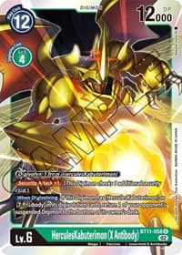HerculesKabuterimon (X Antibody) - Dimensional Phase - Digimon Card Game card