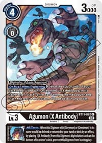 Agumon (X Antibody) - Dimensional Phase - Digimon Card Game card