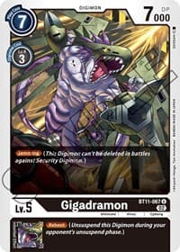 Gigadramon - Dimensional Phase - Digimon Card Game card