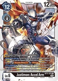 Justimon: Accel Arm - Dimensional Phase - Digimon Card Game card