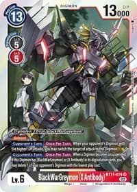 BlackWarGreymon (X Antibody) - Dimensional Phase - Digimon Card Game card