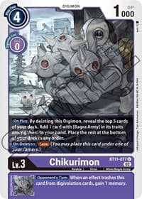 Chikurimon - Dimensional Phase - Digimon Card Game card