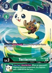 Terriermon (Digimon Illustration Competition Pack 2022) - Dimensional Phase - Digimon Card Game card