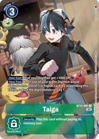Taiga (Alternate Art) - Dimensional Phase - Digimon Card Game card