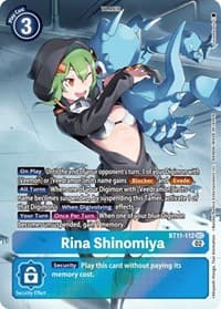 Rina Shinomiya (Alternate Art) - Dimensional Phase - Digimon Card Game card