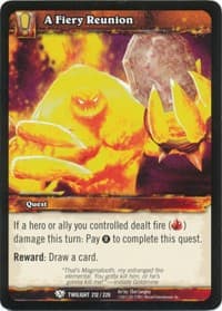 A Fiery Reunion - Twilight of the Dragons - WoW card