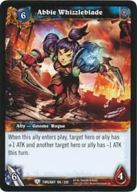 Abbie Whizzleblade - Twilight of the Dragons - WoW card
