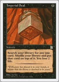 Imperial Seal - Portal Three Kingdoms - Magic: The Gathering card