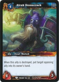 Alrak Stonecrack - Twilight of the Dragons - WoW card