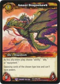 Amani Dragonhawk - Twilight of the Dragons - WoW card