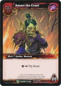 Amaxi the Cruel - Twilight of the Dragons - WoW card
