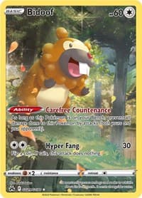 Bidoof - SWSH: Crown Zenith: Galarian Gallery - Pokemon card