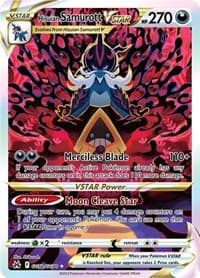 Hisuian Samurott VSTAR - SWSH: Crown Zenith: Galarian Gallery - Pokemon card