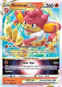 Simisear VSTAR - SWSH: Crown Zenith - Pokemon card