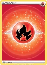 Fire Energy (Texture Full Art) - SWSH: Crown Zenith - Pokemon card