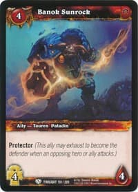 Banok Sunrock - Twilight of the Dragons - WoW card
