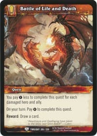 Battle of Life and Death - Twilight of the Dragons - WoW card