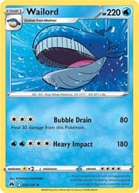 Wailord - SWSH: Crown Zenith - Pokemon card