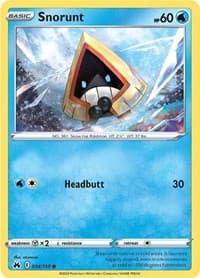 Snorunt - SWSH: Crown Zenith - Pokemon card