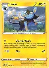 Luxio (42) - SWSH: Crown Zenith - Pokemon card