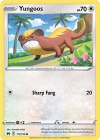 Yungoos - SWSH: Crown Zenith - Pokemon card