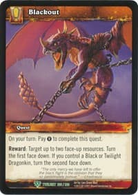 Blackout - Twilight of the Dragons - WoW card