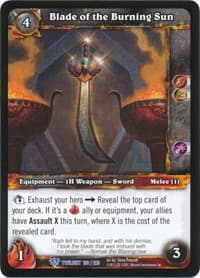 Blade of the Burning Sun - Twilight of the Dragons - WoW card