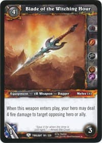 Blade of the Witching Hour - Twilight of the Dragons - WoW card