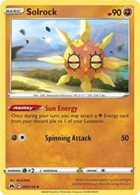 Solrock - SWSH: Crown Zenith - Pokemon card