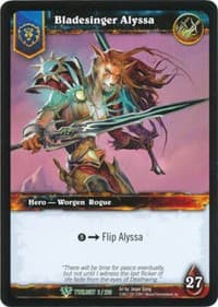 Bladesinger Alyssa - Twilight of the Dragons - WoW card